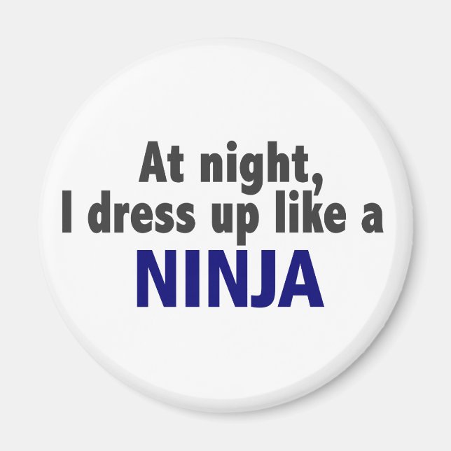 Íman À Noite Eu Vestido Como Um Ninja (Frente)
