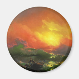 Íman A Nona Onda (Mar de Tempestade com Sunset Vermelho