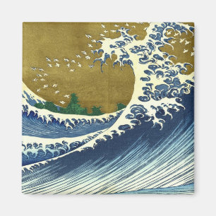 Íman A obra-prima Kaijo no Fuji Hokusai onda Kanagawa