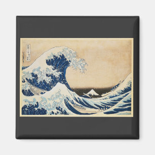 Íman A onda de Excelentes de Kanagawa por Hokusai