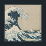 Íman A onda do Excelente de Kanagawa<br><div class="desc">A Onda Excelente de Kanagawa,  da série '36 Views do Monte Fuji' | por Katsushika Hokusai | Art Location: Private Collection | Artista japonês | Número de recolha de imagens: XIR158277</div>