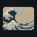 Íman A onda do Excelente de Kanagawa<br><div class="desc">A Onda Excelente de Kanagawa,  da série '36 Views do Monte Fuji' | por Katsushika Hokusai | Art Location: Private Collection | Artista japonês | Número de recolha de imagens: XIR158277</div>
