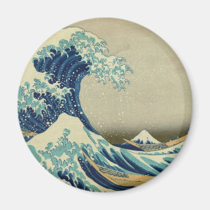 Íman A onda do Excelente de Kanagawa por Katsushika Hok