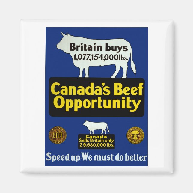 Íman A oportunidade de carne do Canadá (Frente)