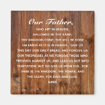 A oração do Senhor Nosso Pai que Arte no Céu