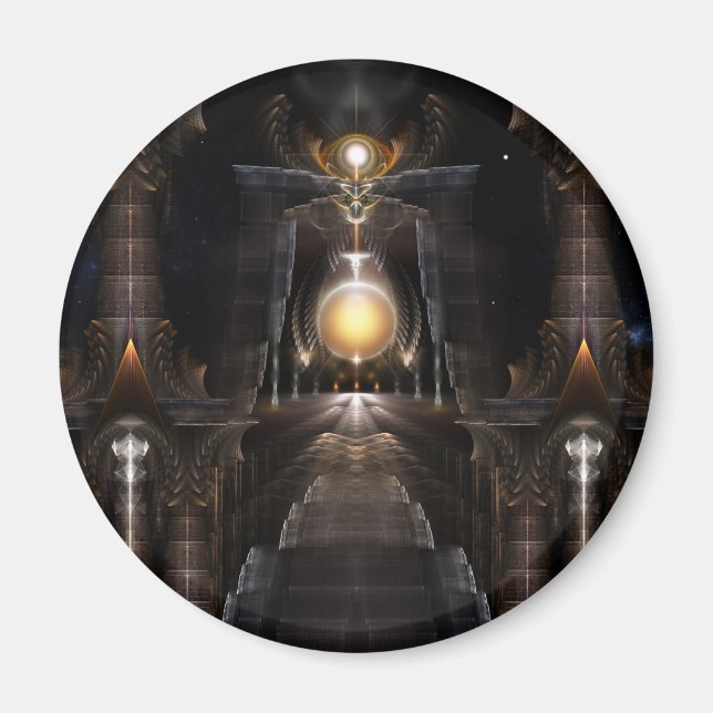 Íman A Órbita Da Arte Fractal Acrellis (Frente)