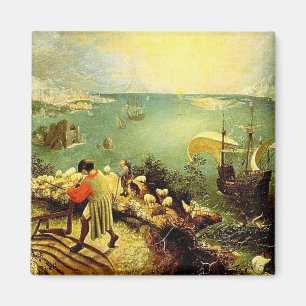 Íman A paisagem de Bruegel com a queda de Ícaro - 1558