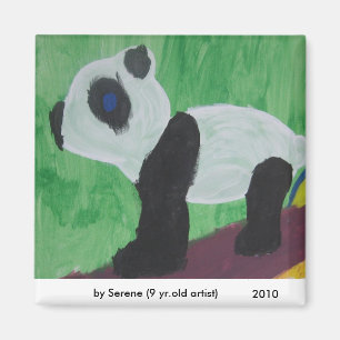 Íman A panda caçoa o ímã da arte