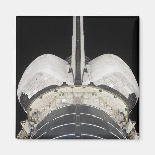 Íman A parcela traseira do esforço do vaivém espacial