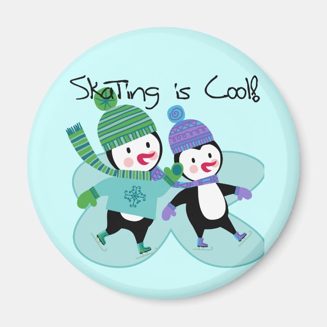 Íman A patinagem dos pinguins é legal (Frente)