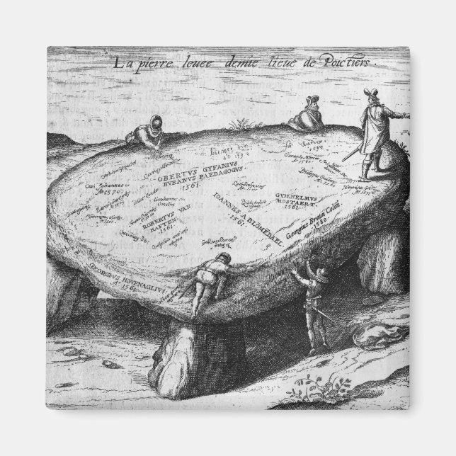 Íman A Pedra Levantada, ilustração de (Frente)