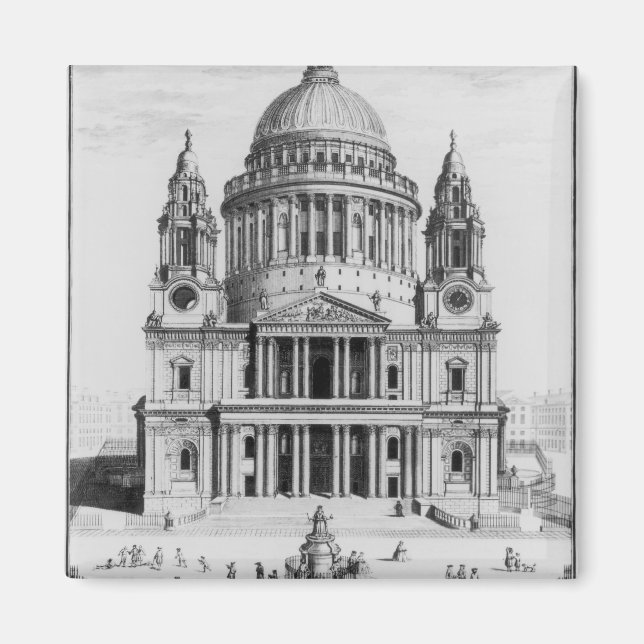 Íman A perspectiva ocidental das Ruas. A catedral de Pa (Frente)