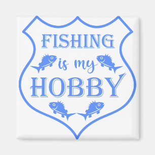 Íman A pesca é a minha citação do escudo hobby na crist