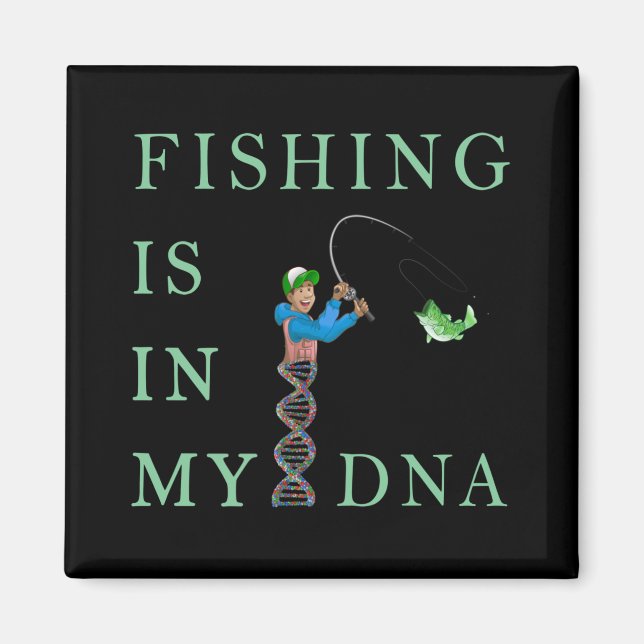 Íman A pesca está no meu DNA (Frente)