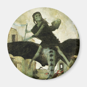 Íman A Peste por Arnold Bocklin, Simbolismo Vintage