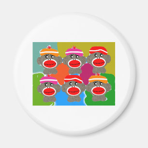 Íman A peúga Monkeys o pop art--Presentes da arte