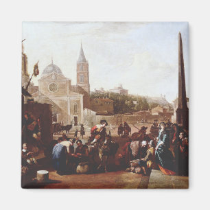 Íman A Piazza del Popolo em Roma por Johannes Lingelba