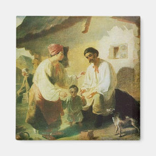 Íman A pintura de Shevchenko - uma família rural