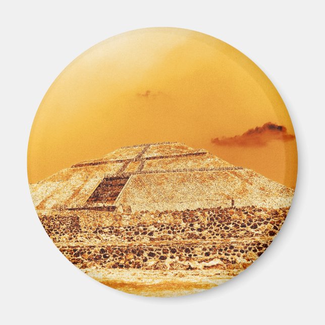 Íman A Pirâmide Sun no México (Frente)