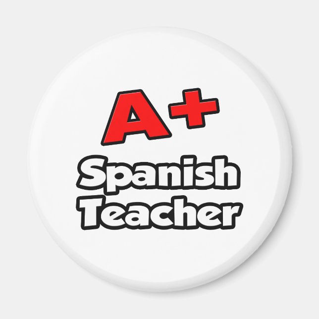 Íman A Plus - Professora Espanhola (Frente)