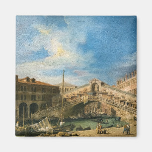 Íman A Ponte de Rialto a partir do Sul por Canaletto