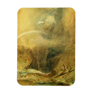 Íman A ponte do diabo, passagem do St. Gotthard, c.1804