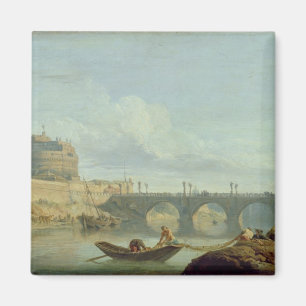 Íman A ponte e o castelo Sant'Angelo, 1745
