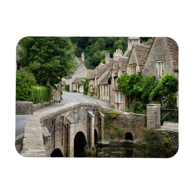 Íman A ponte em Castle Combe, ímã retangular do Reino U (Horizontal)