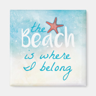 Íman A Praia É Onde Eu Pertenço A Citação