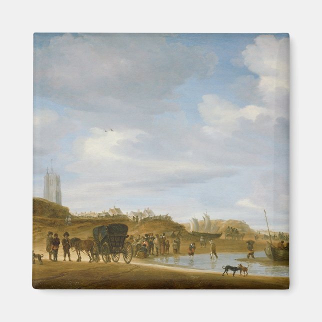 Íman A praia em Egmond-an-Zee (Frente)