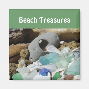Íman A praia estima os fósseis de vidro dos seaglass d