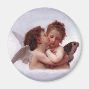 Íman A primeira pintura de Beijo por William Bouguereau