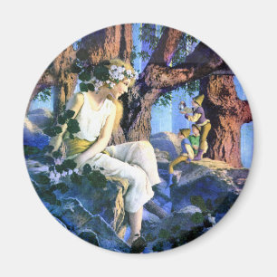 Íman A Princesa Justa de Maxfield Parrish e os Gnomos