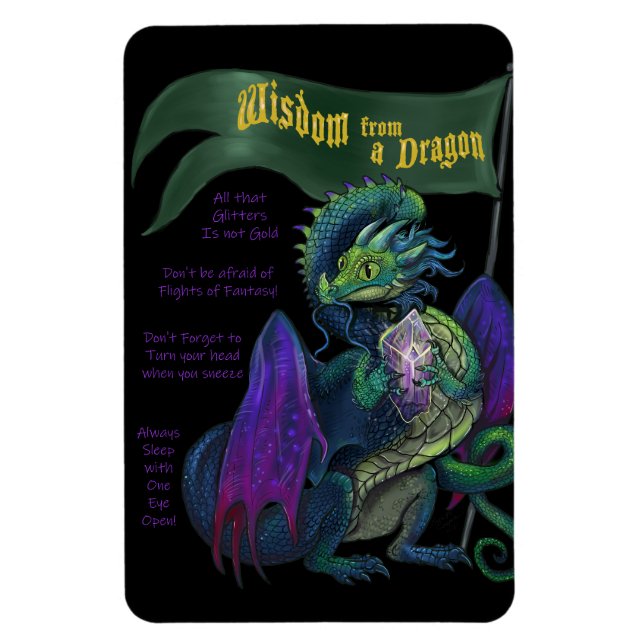 Íman À prova de tempo personalizado (Vertical)