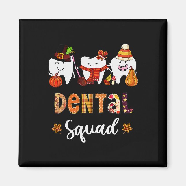 Íman A Queda Da Pumpkin Na Esquadra Dental Deixa Dentis (Frente)