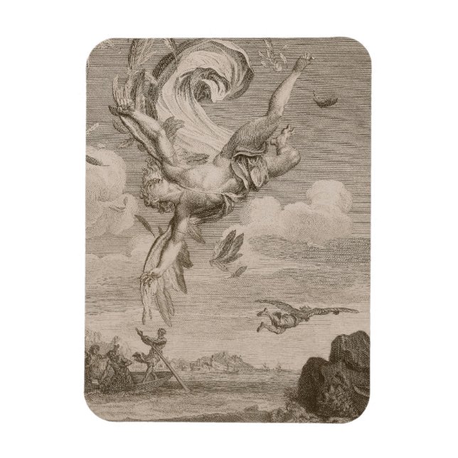Íman A queda de Ícaro, 1731 (gravura) (Vertical)