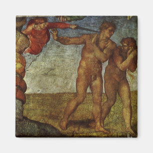 Íman A Queda e Expulsão de Michelangelo, Jardim do Éden