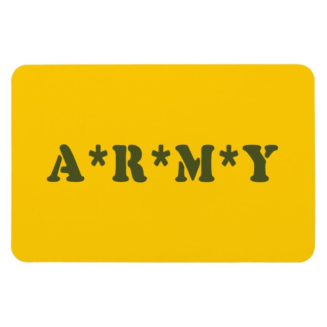 ÍMAN  A*R*M*Y (Horizontal)