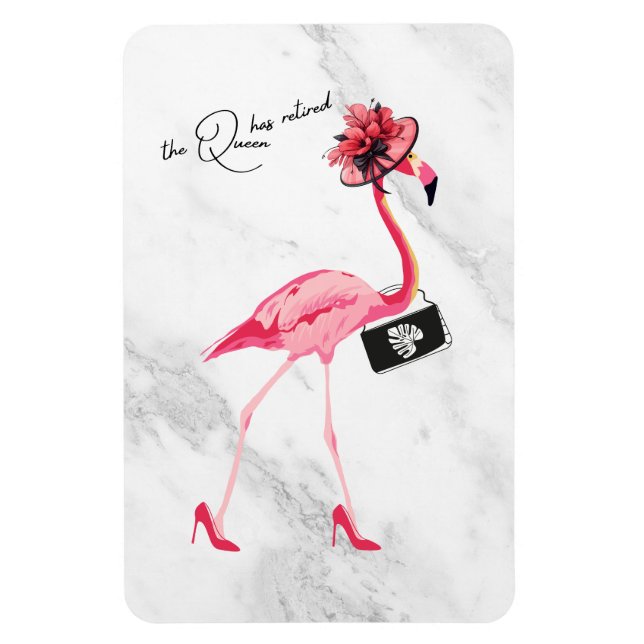 Íman A Rainha Aposentou O Chic Pink Flamingo (Vertical)