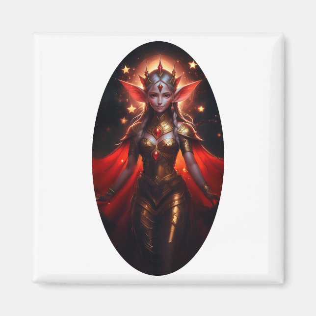 Íman A Rainha Do Vigia Da Lua Elves Possui Para Nós (Frente)