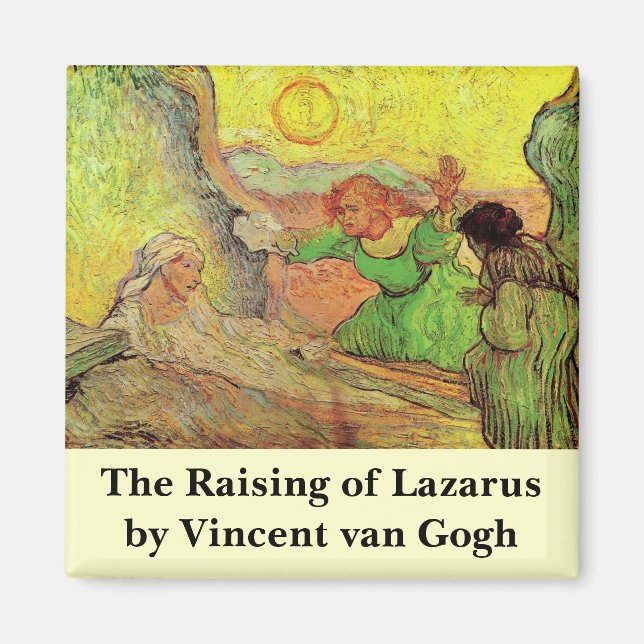 Íman A Ressurreição de Lázaro por Vincent van Gogh (Frente)