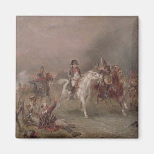 Íman A retirada de Napoleon (óleo em canvas)