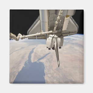 Íman A seção traseira do vaivém espacial entrado