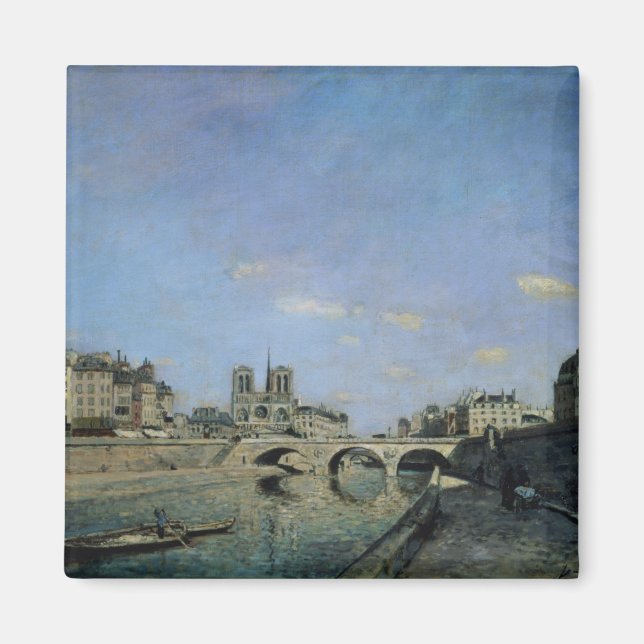 Íman A Sena e Notre Dame em Paris, 1864 (Frente)