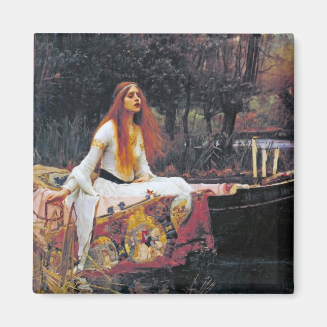 Íman A Senhora de Shalott, John William Waterhouse (Frente)