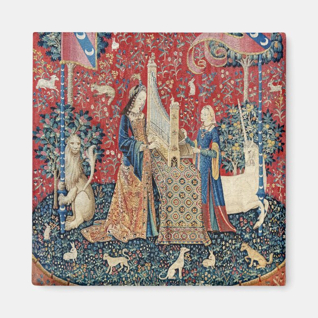 Íman A Senhora e o Unicórnio, Audição (Frente)