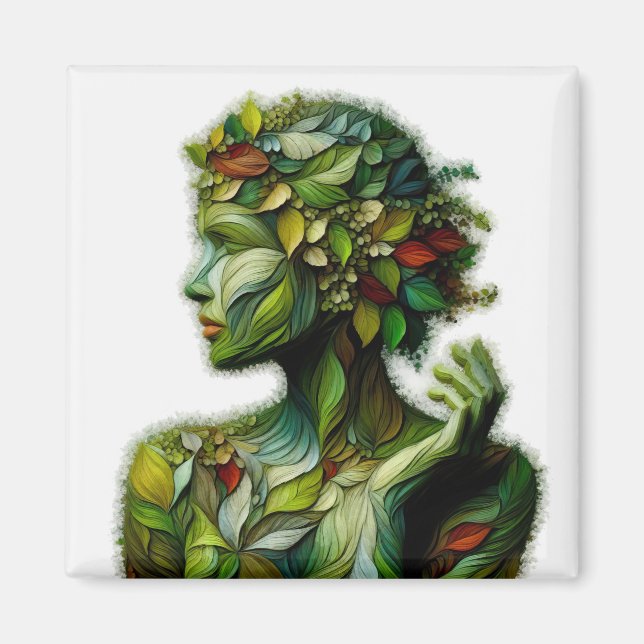 Íman A Senhora Verde - Fundo Branco (Frente)