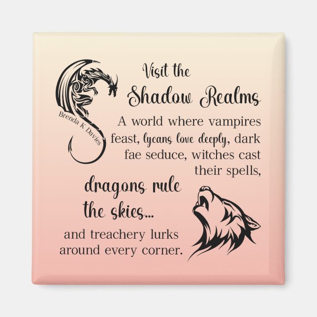 Íman A Shadow Realms Brenda K Davies Magnet (Frente)