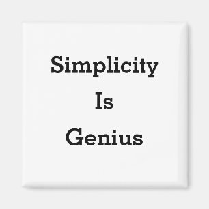 Íman A simplicidade é o gênio magneta