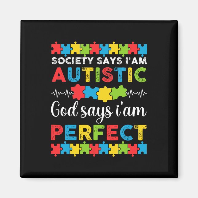 Íman A sociedade diz que sou autista Deus diz conscient (Frente)